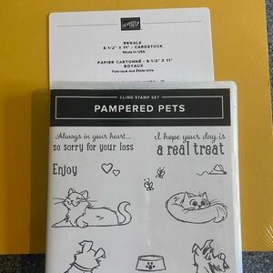 Stampin-up New assorted paper pack with pampered pets stamp set
